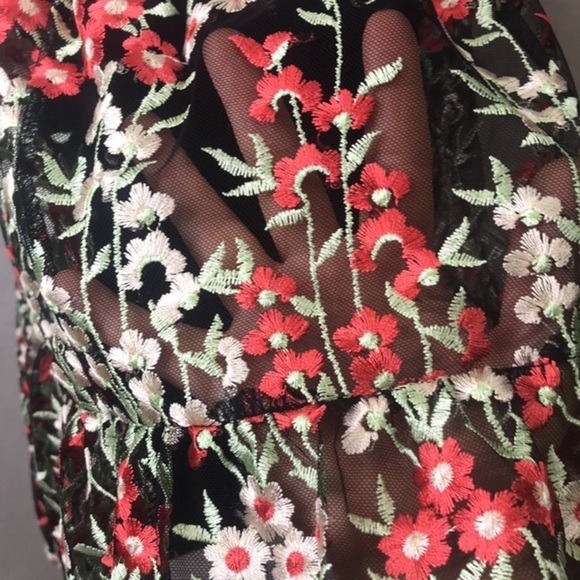 ANTHROPOLOGY HD in Paris Embroidered Emilia Women's Dress Sz 4 - Picture 10 of 11